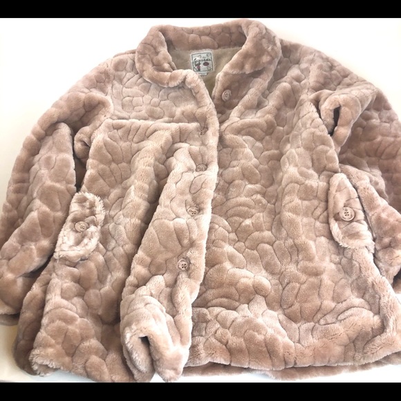 Beautiful Giovana Faux Fur Swing Coat L Taupe - Picture 7 of 7